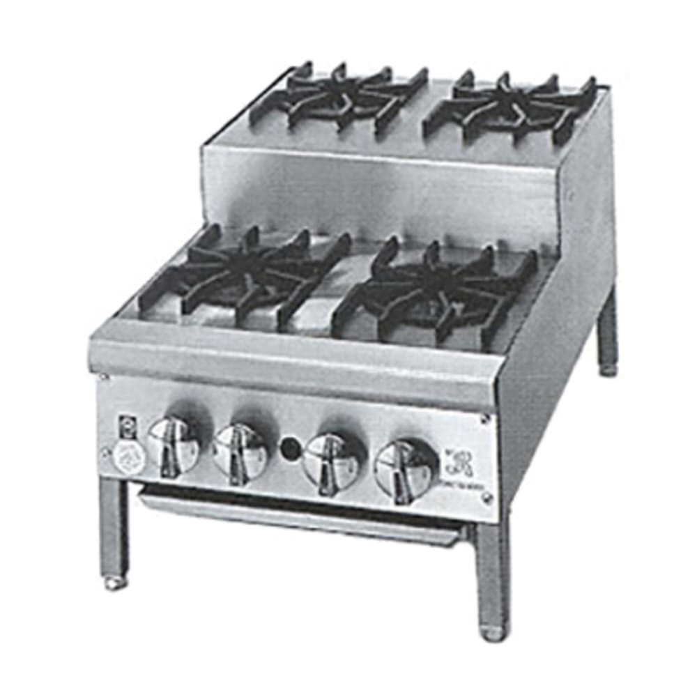 532-JHPE3336NG 36" Gas Hotplate w/ (3) Burners & Manual Controls, Natural Gas