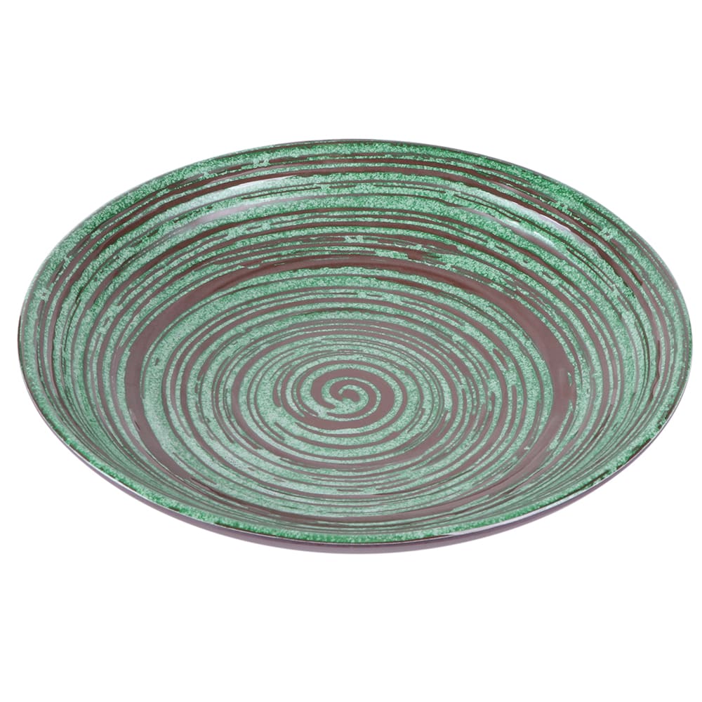 701-B395110SDG 40 oz Round Plastic Bowl, Stardust Green