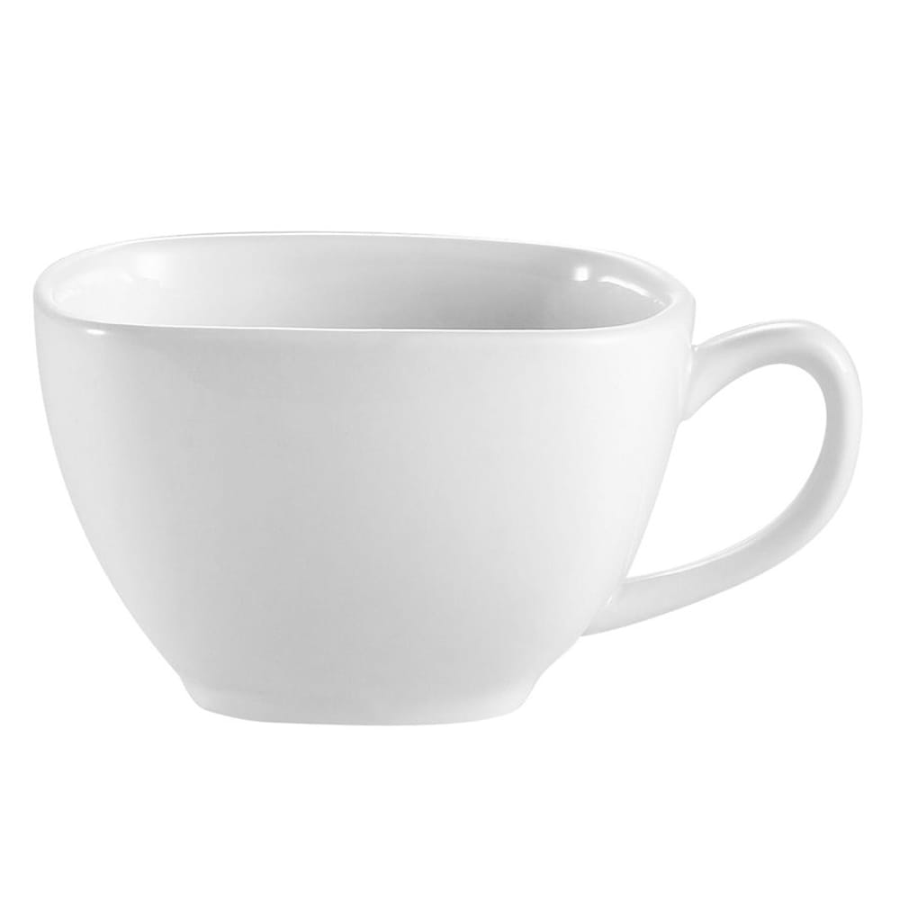130-KSE1 8 oz Kingsquare Coffee Cup - Porcelain, Super White