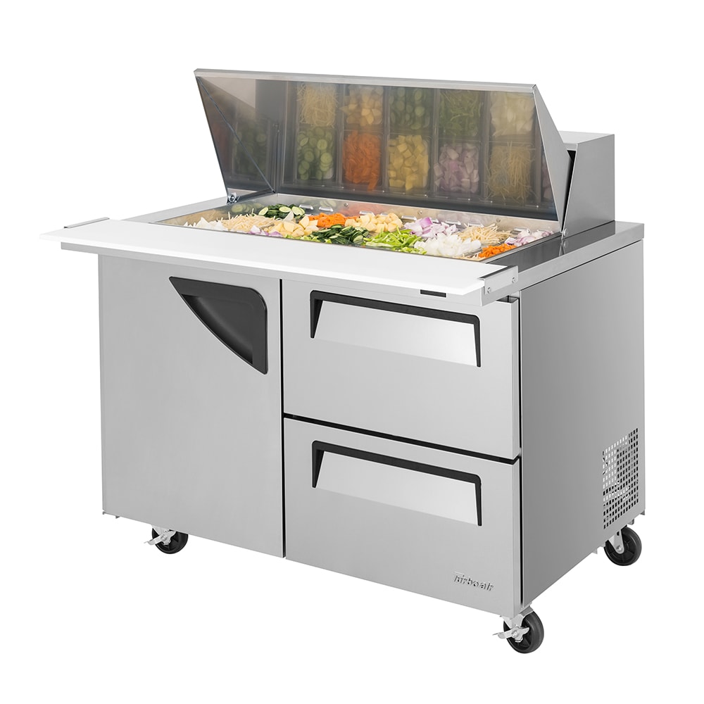 083-TST48SD18D2N 48 1/4" Super Deluxe Mega Top Sandwich/Salad Prep Table w/ Refrigerated Bas...