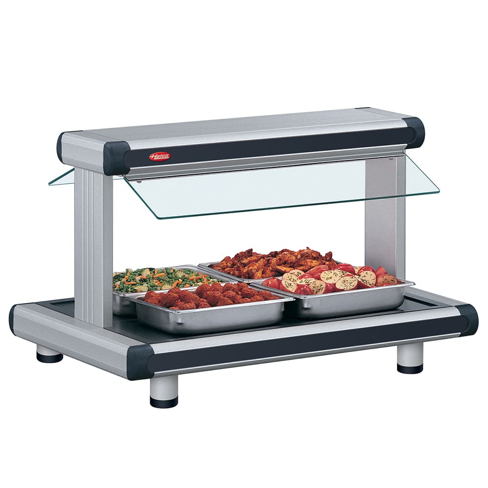 042-GR2BW60208 66 1/8" Buffet Warmer w/ 2 Sneeze Guards & Lights, 120/208 V