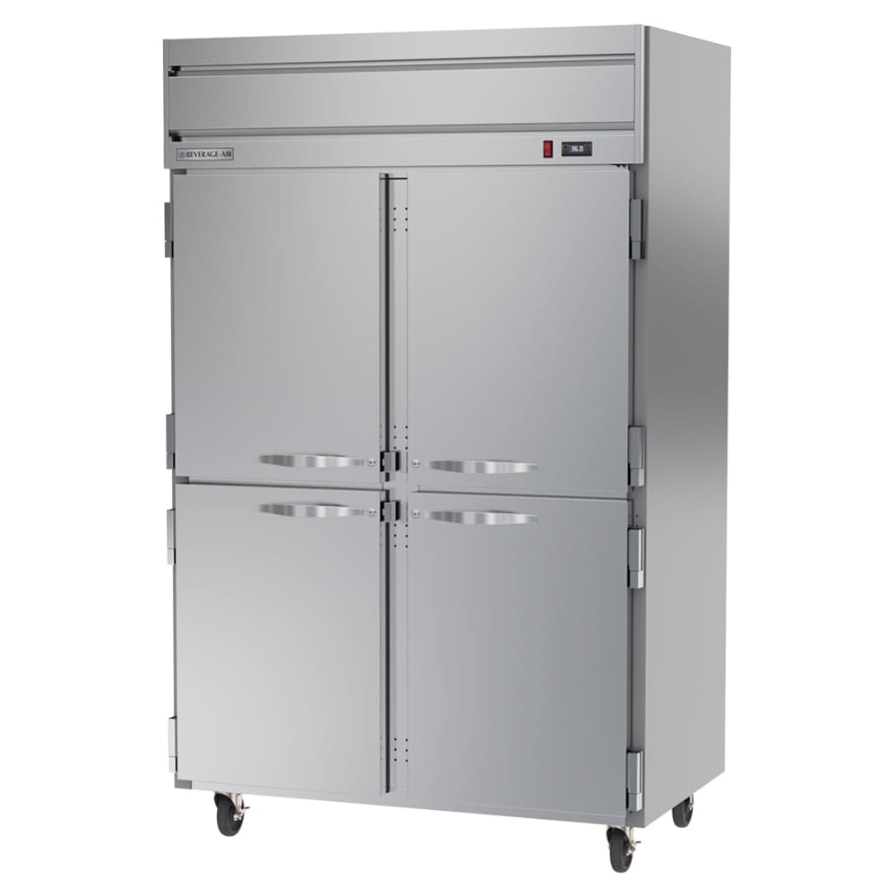 118-HR2HC1HS 52" Two Section Reach In Refrigerator, (4) Left/Right Hinge Solid Doors, 115v