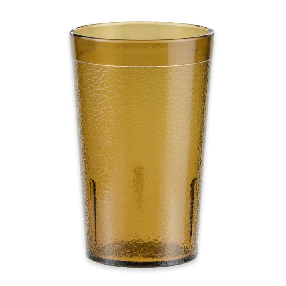 284-66056A 5 oz Amber Textured Plastic Tumbler