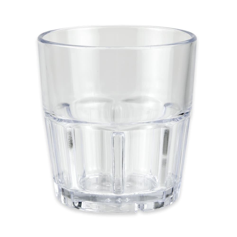 284-99071CL 7 oz Clear Plastic Rocks Tumbler