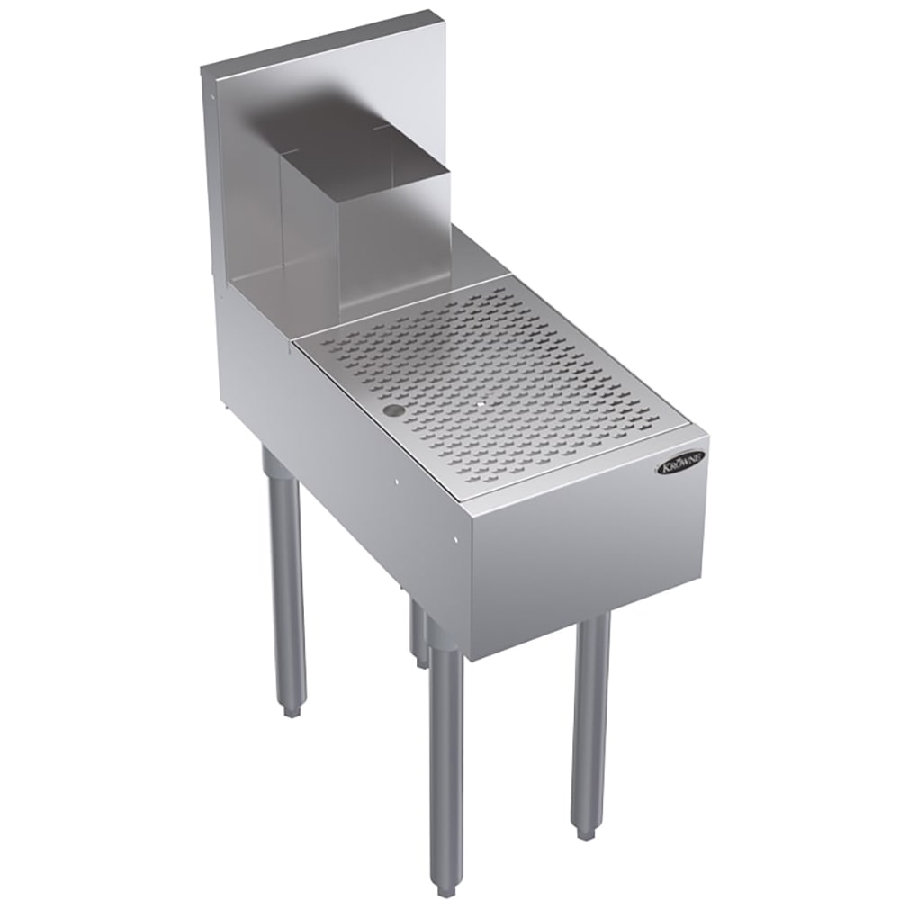 Krowne KR24-BD12 Under Bar Beer Drainer - Lift-Out Perforated Top, 12" x 24"