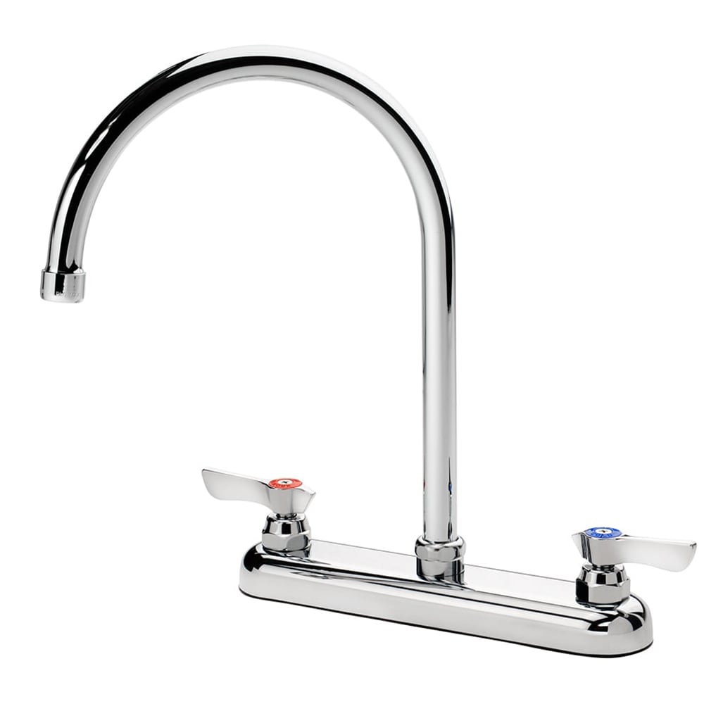 381-13802L Deck Mount Faucet - 8 1/2" Gooseneck Spout, 8" Centers