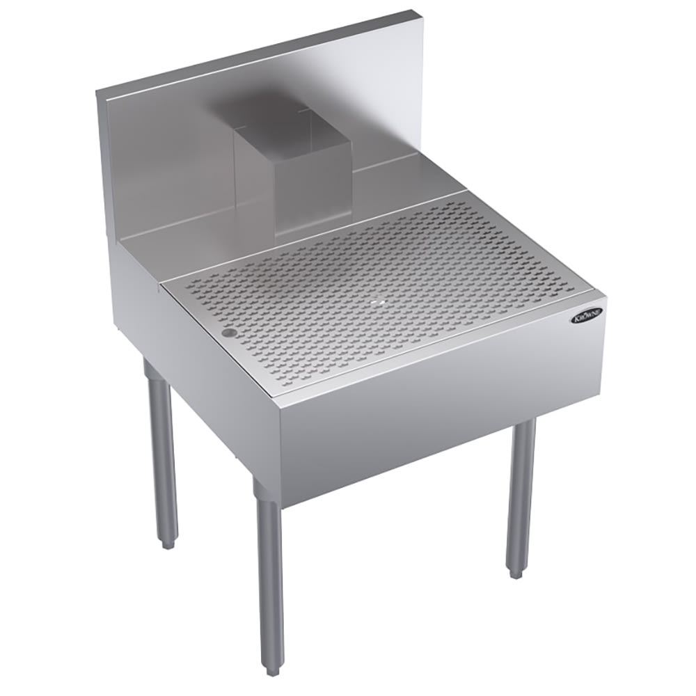 381-KR18BD24 Under Bar Beer Drainer - Lift-Out Perforated Top, 24" x 24"