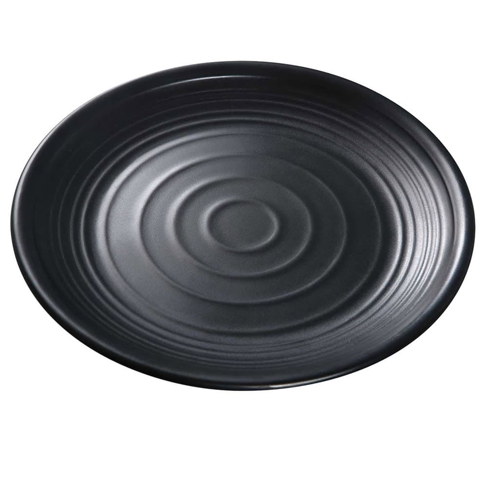 614-BP1006 6" Round Melamine Plate, Black