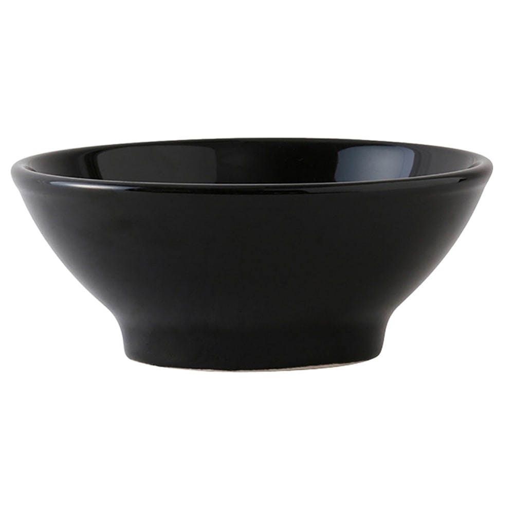 424-BBB2508 25 oz Round DuraTux®© Menudo/Salad Bowl - Ceramic, Black