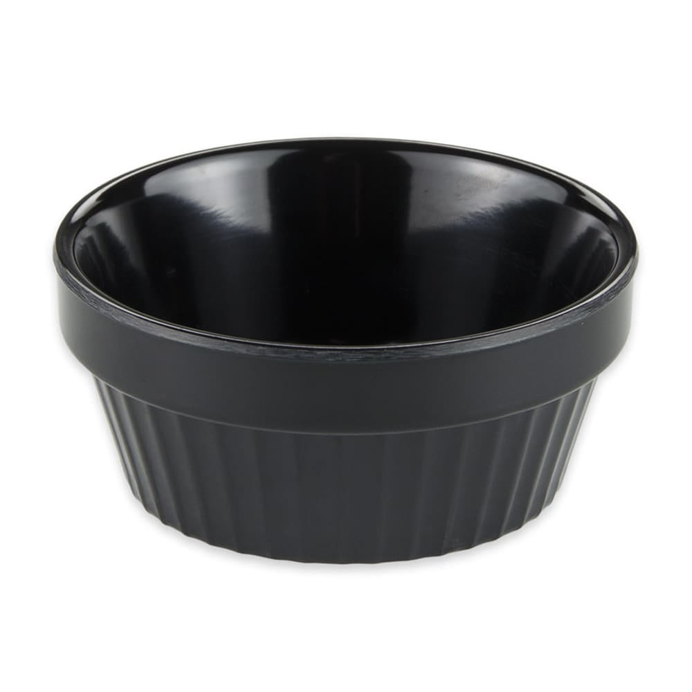 284-R4BK 4 oz Melamine Ramekin, Black
