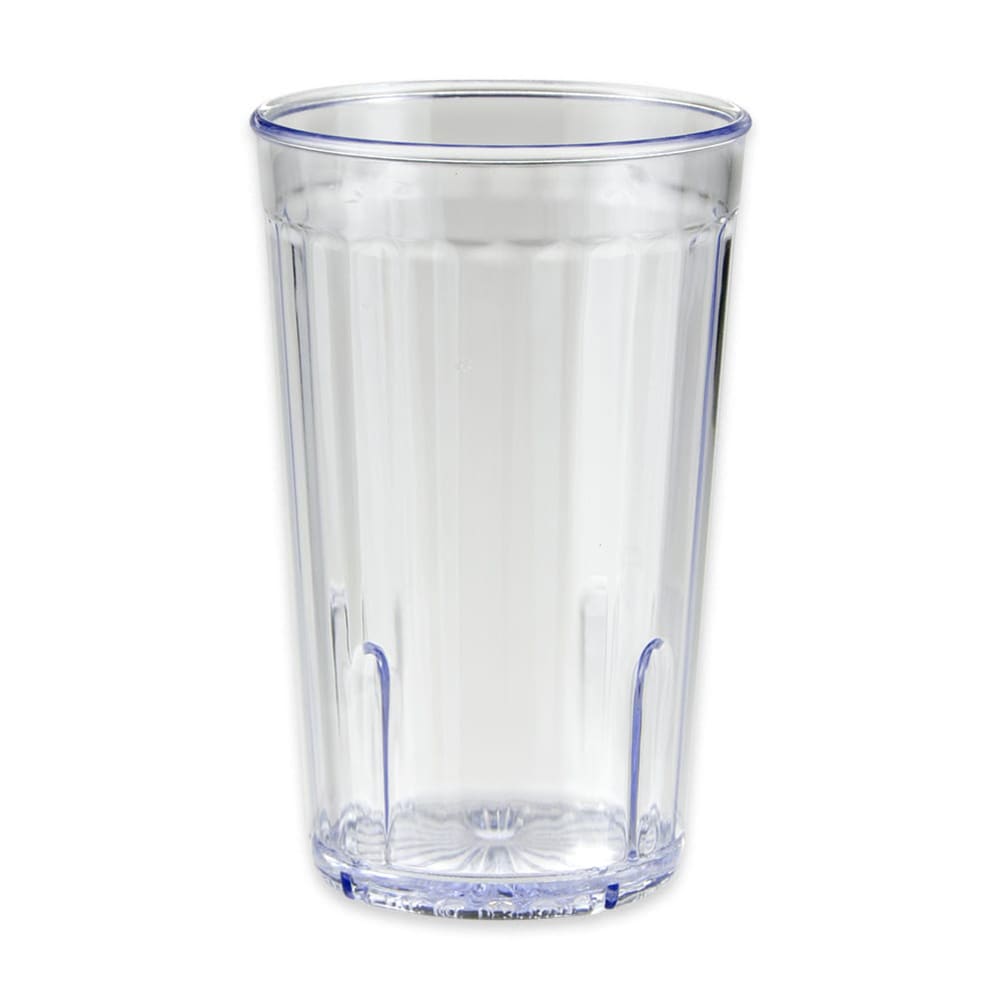 284-88121CL 12 oz Clear Textured Plastic Tumbler