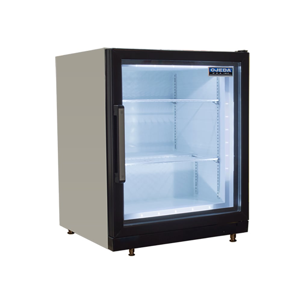 Ojeda CTFH-3 23 4/5" One Section Display Freezer w/ Swing Door - Rear Mount Compressor, White, 120v