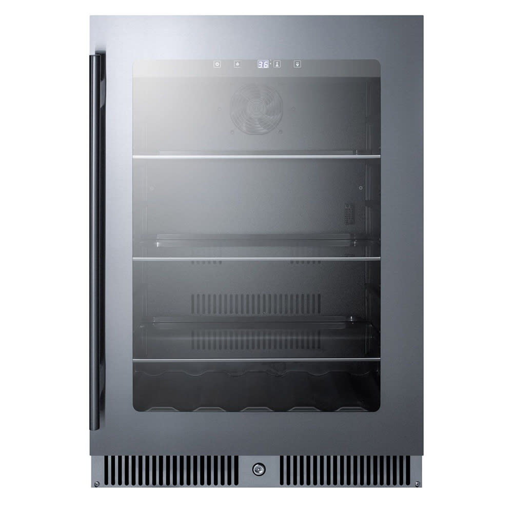 Summit CL24BV 24" Undercounter Refrigerator w/ (1) Section & (1) Door, 115v