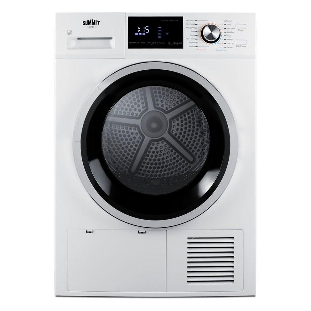 162-LD2444 4.4 cu ft Front Load Dryer w/ Glass Window - 15 Settings, 220v/1ph, White