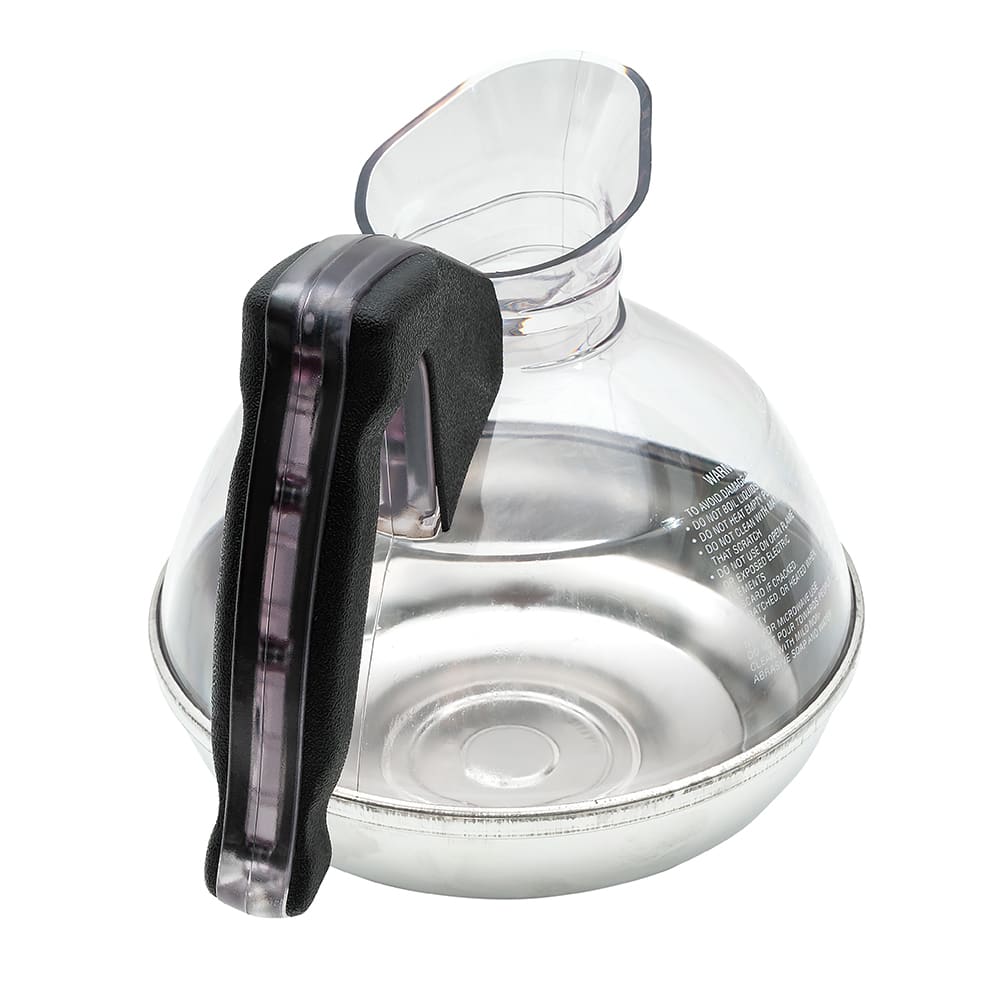 Bunn 64 oz. Glass Decanter with Black Handle 42400.0024 - 24/Case
