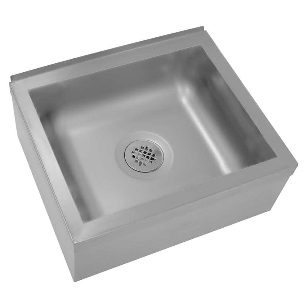 009-9OP20ECX Floor Mount Mop Sink w/ 6"D Bowl, Tile Edge