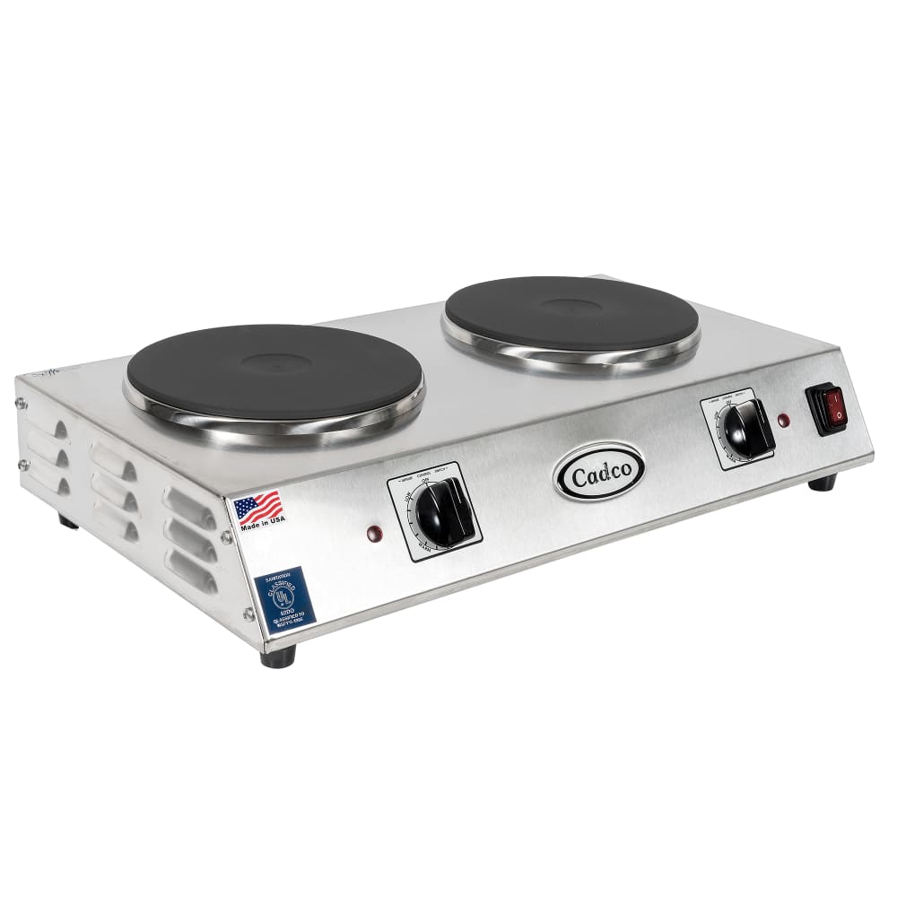 Cadco CDR-2CFB Hot Plate,Double,Cast Iron