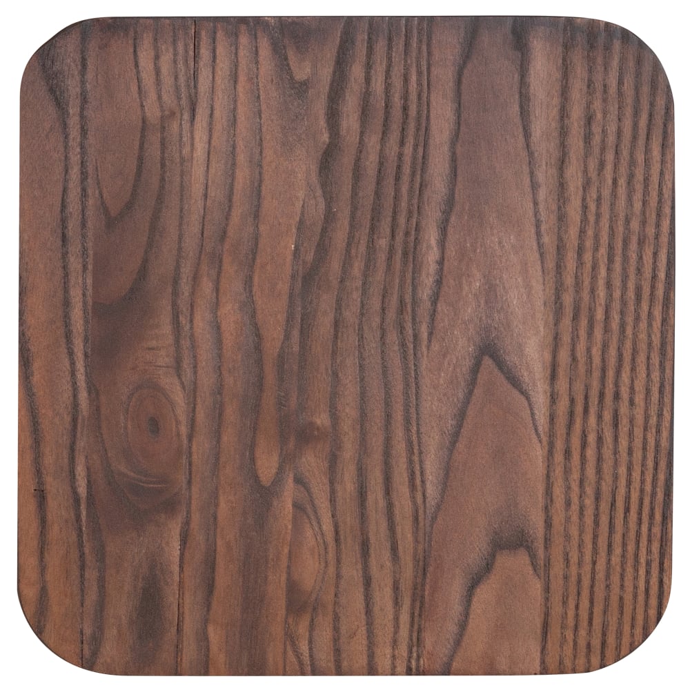 916-CH31320M1D Wood Seat for CH-31320 Chairs - Elm Wood, Rustic Walnut Finish