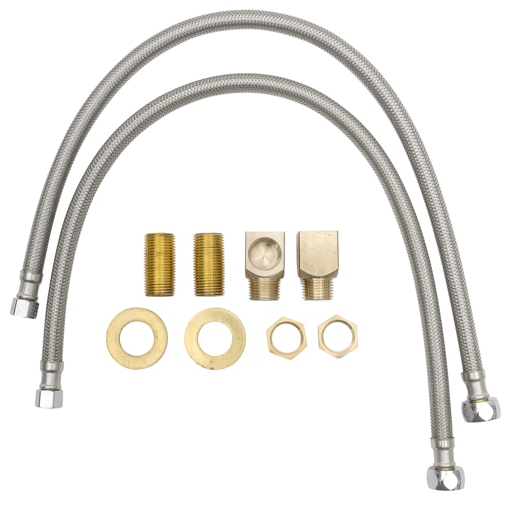 064-B0230KIT Inlet Kit, 1/2" NPT Nipple, Close Elbows, 24" Flex Supply Hoses