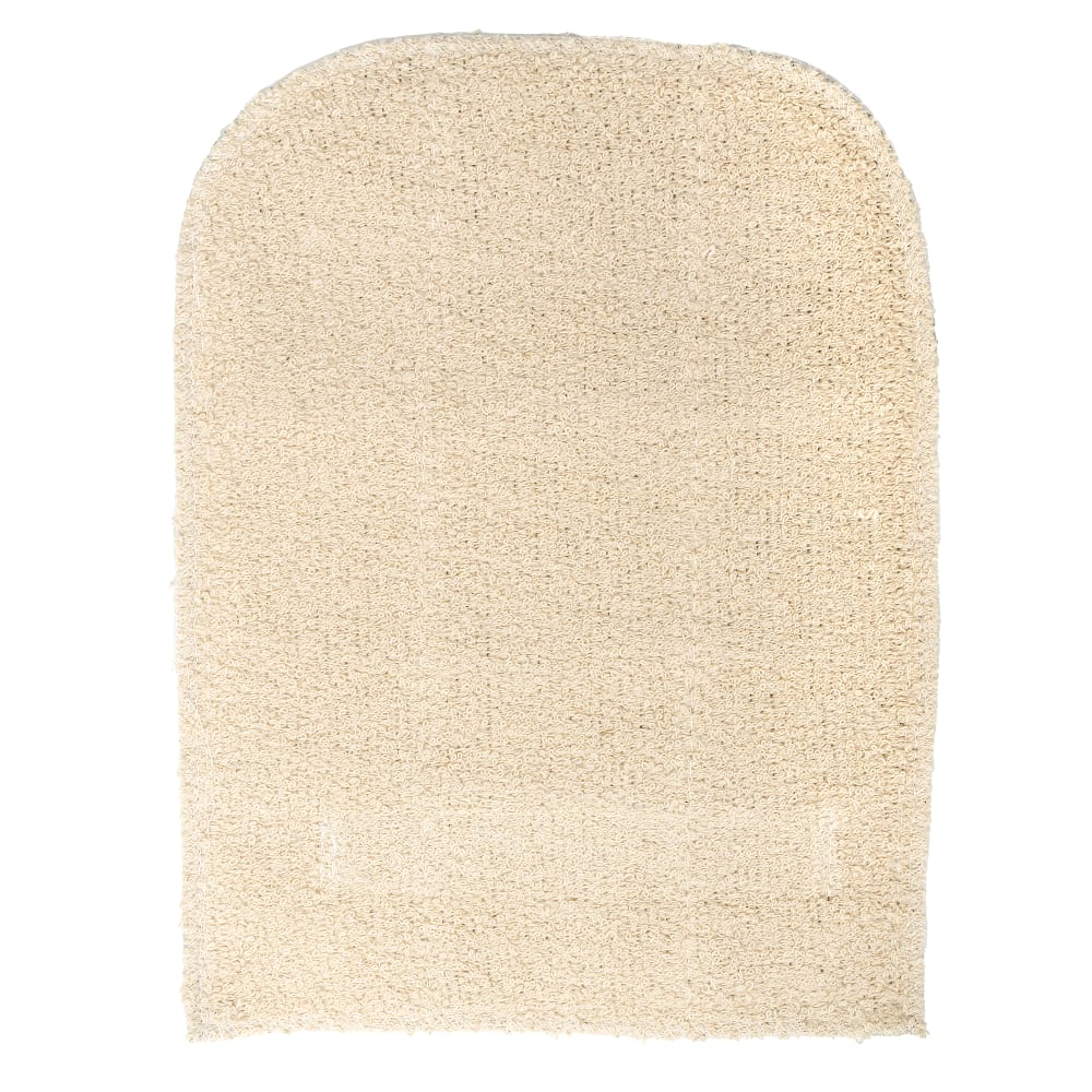 080-PH811W 11" x 8" Beige Terry Pot Holder w/ Wrist Strap