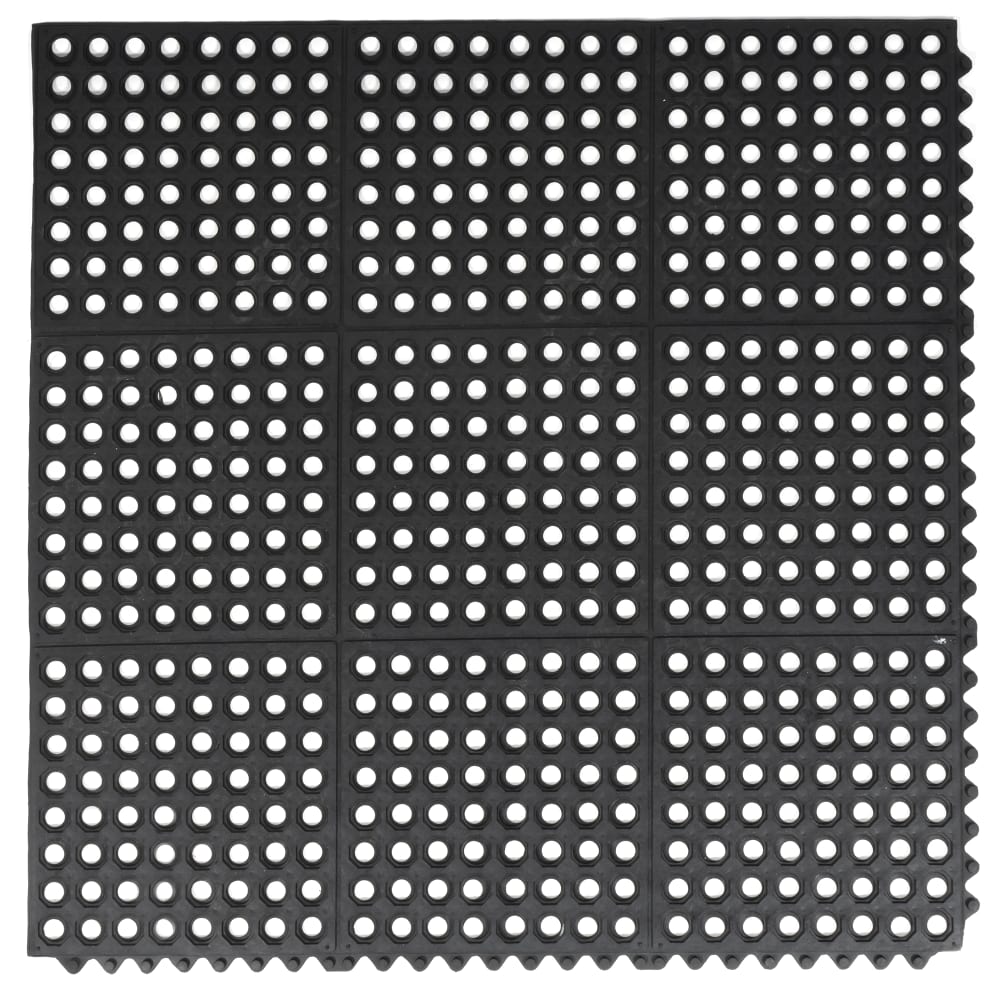 Winco RBMI-33K Rubber Floor Mat, Anti Fatigue, Interlocking Winco RBMI-33K Rubber Floor Mat, Anti Fatigue, Interlocking