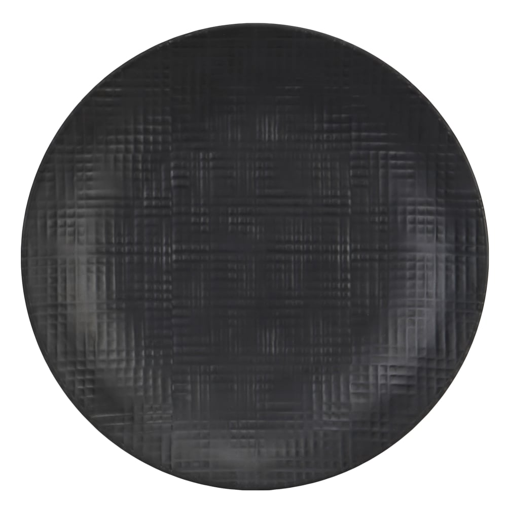 151-223281113 11" Round Melamine Dinner Plate, Black