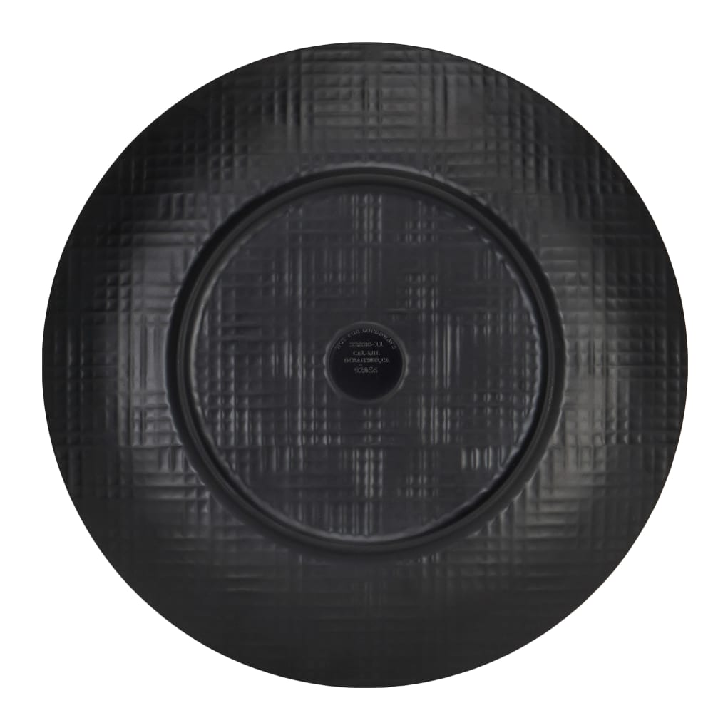 151-22328713 7" Round Melamine Dinner Plate, Black