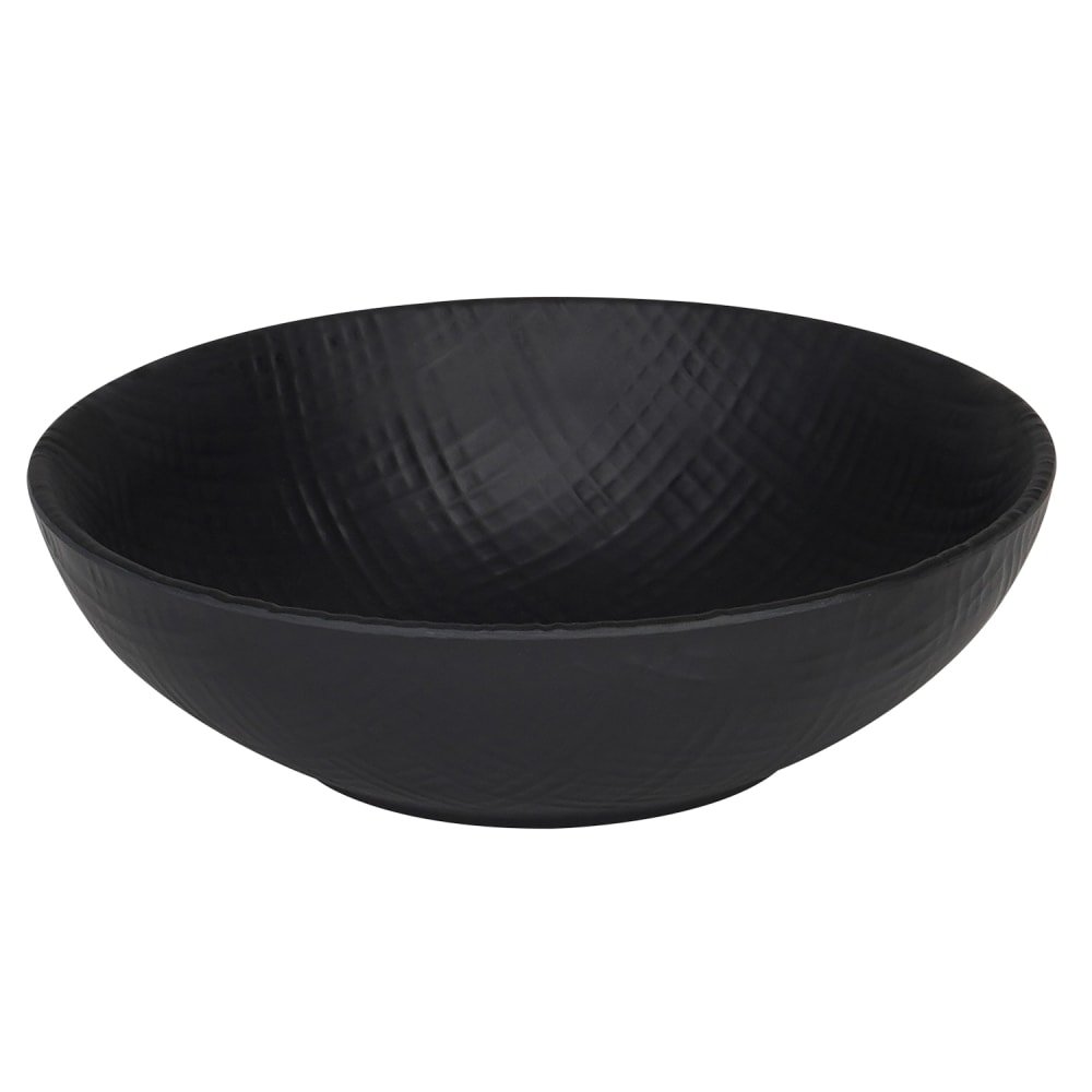 151-22329813 7 3/4" Round Melamine Dinner Bowl, Black