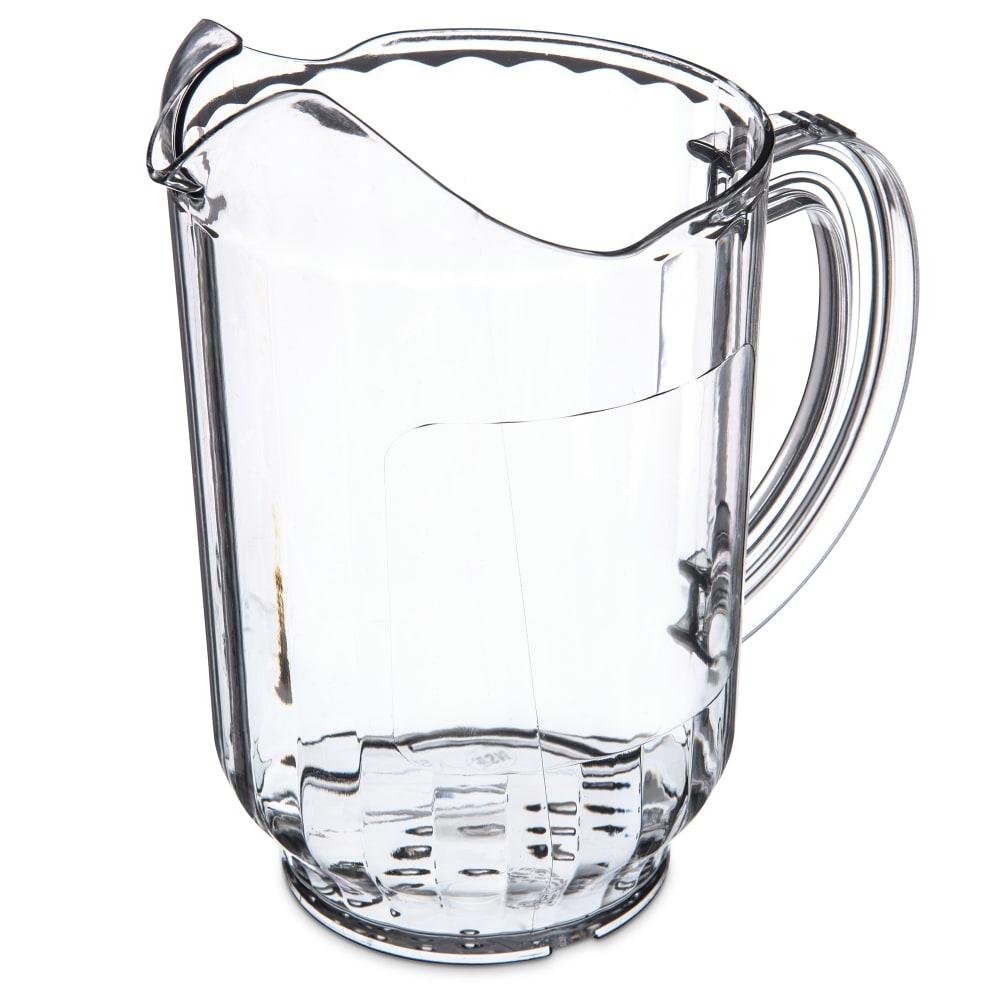 028-554707 60 oz Plastic Pitcher w/ Thumb Grip, Clear
