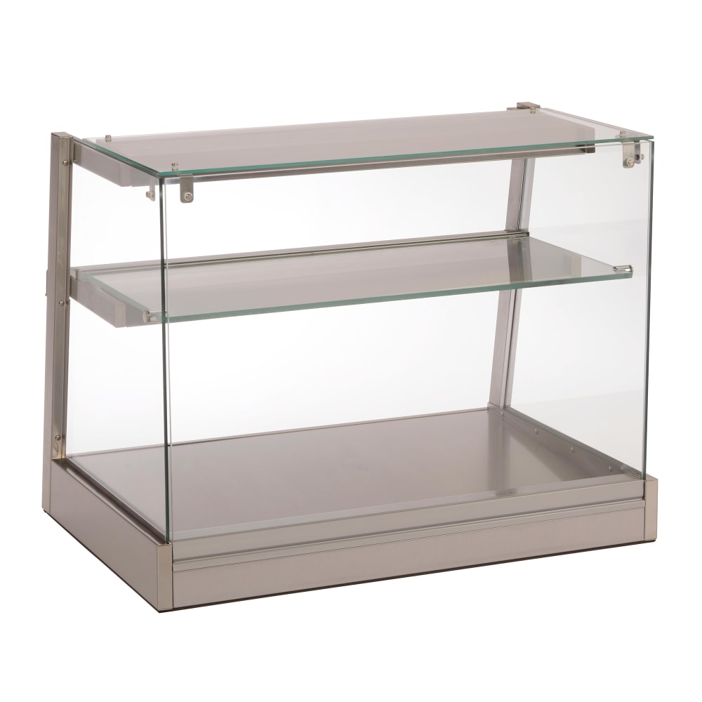 085-DCH8009500650 35 3/4" Full Service Countertop Heated Display Case - (2) Shelves, 120v