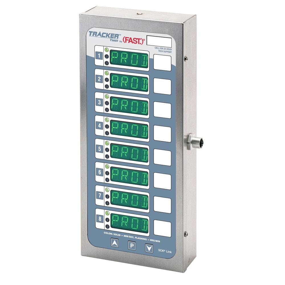 882-TRACK8X1CP Programmable Tracker Timer w/ (8) Displays & Communication Ports