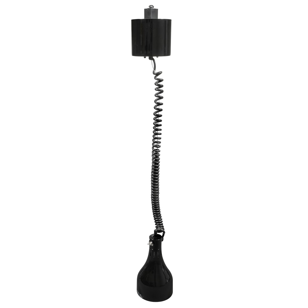 042-DL500RTLBOLDBLK 71 7/8" Track Mount Heat Lamp w/ Retractable Cord - Lower Switch, Bold B...
