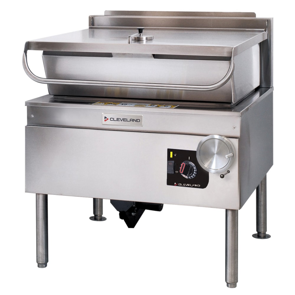 109-SGL30TRLP 30 gal. Tilt Skillet - Open Base, Measurement Marks, Strainer, Liquid Propane 