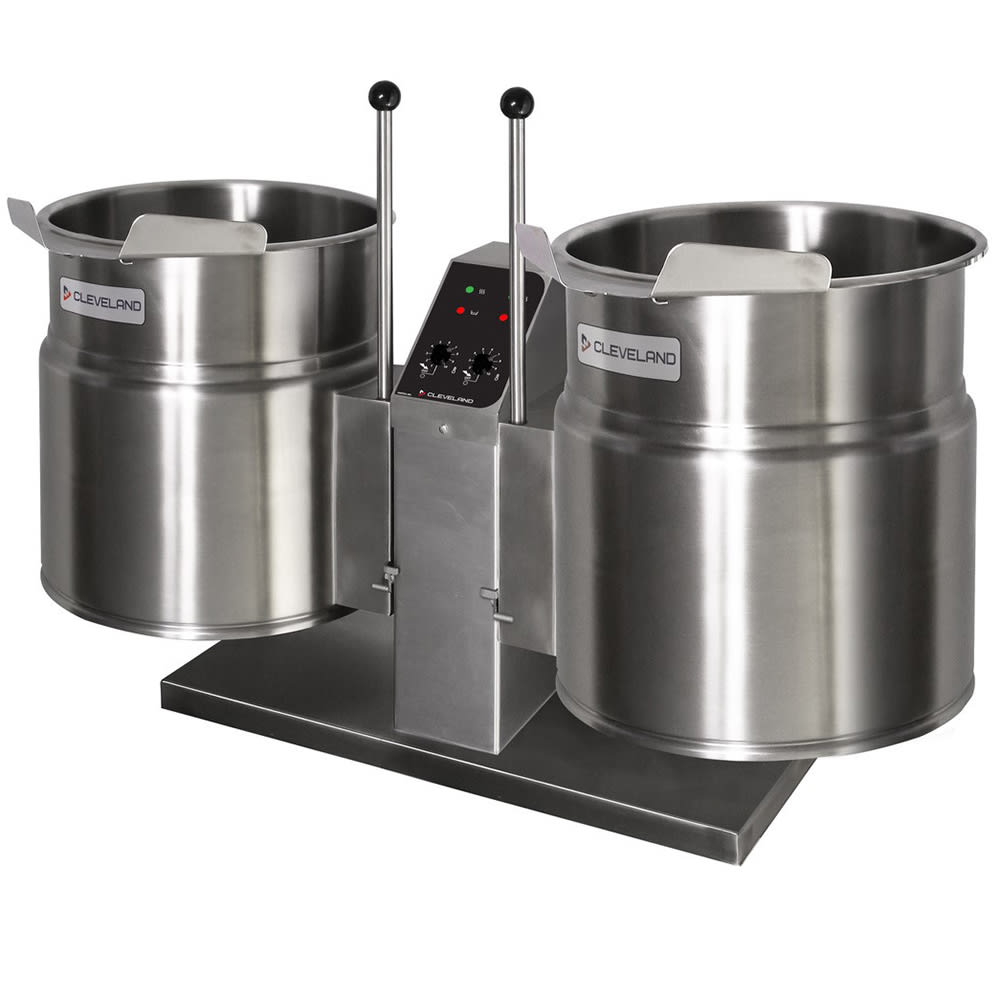 109-TKET3T2401 (2) 3 gal Steam Kettles - Manual Tilt, 2/3 Jacket, 240v/1ph