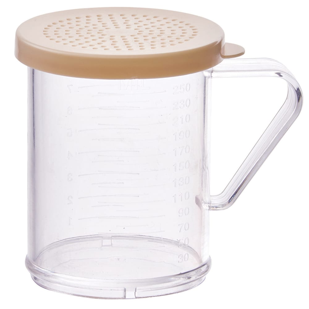 080-PDG10B 10 oz Shaker/Dredge w/ Handle, Polycarbonate