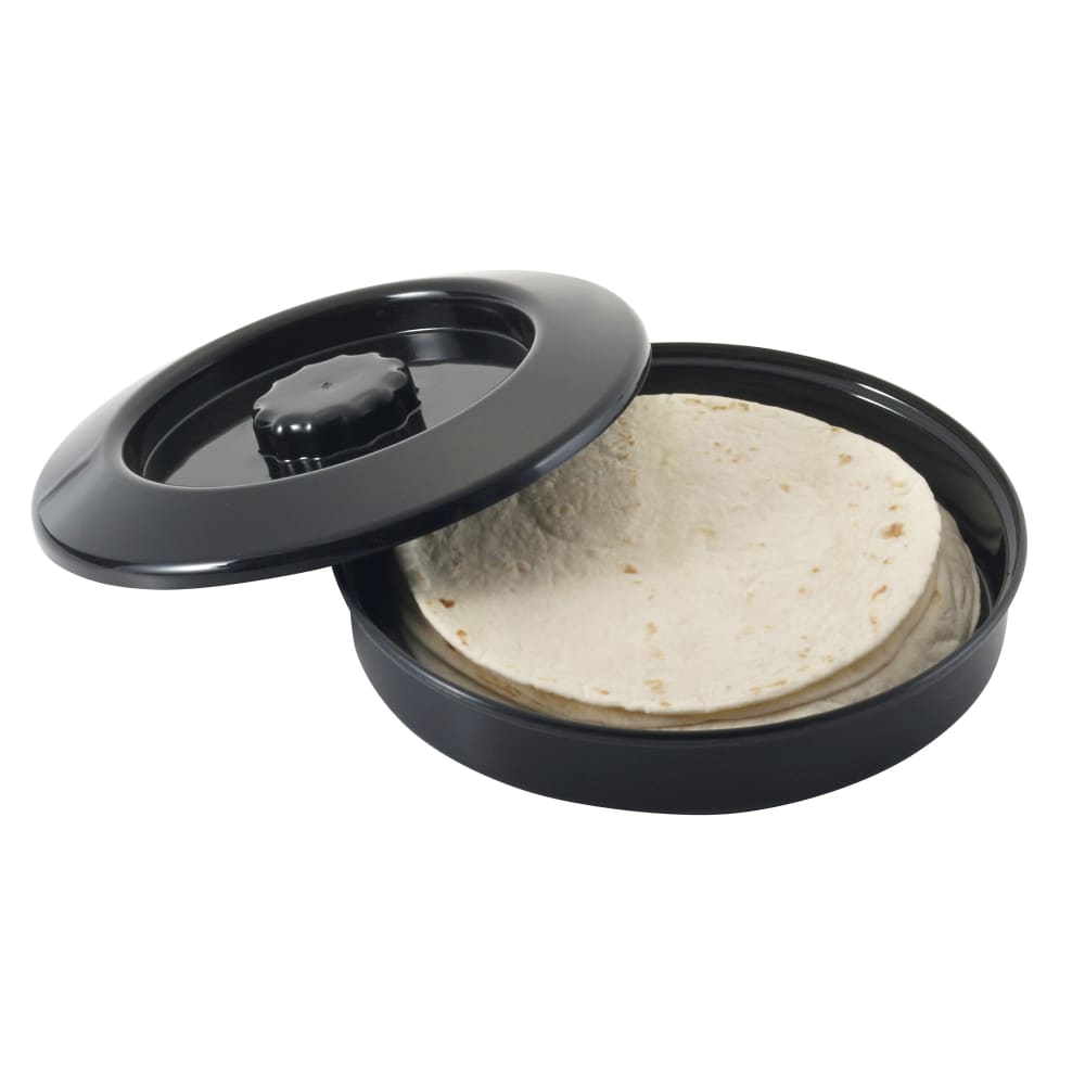 080-PTW7K 7 1/2" Tortilla Warmer w/ Lid - Black