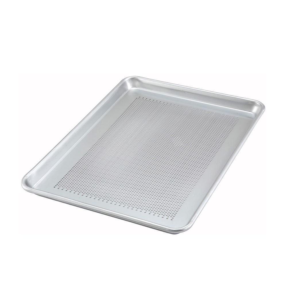 080-ALXP2618P 1/1 Full Size Bun / Sheet Pan - 26" x 18", 16 gauge Aluminum, Perforated