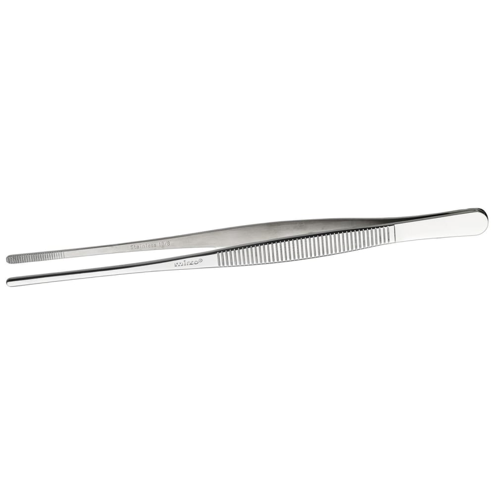 080-TTG8S 8" Straight Stainless Steel Tweezer Tongs