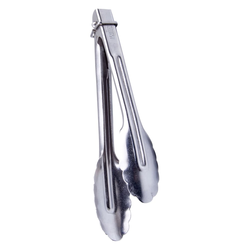 080-UTLK7 7" Utility Tongs w/ Locking Ring, Stainless Steel