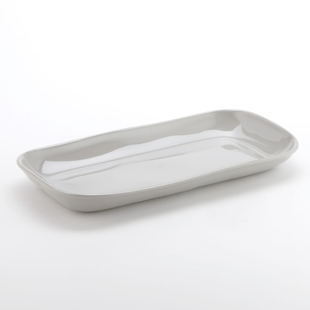 166-CPL14SH 14 1/4" x 7 3/8" Rectangular Platter - Melamine, Shadow