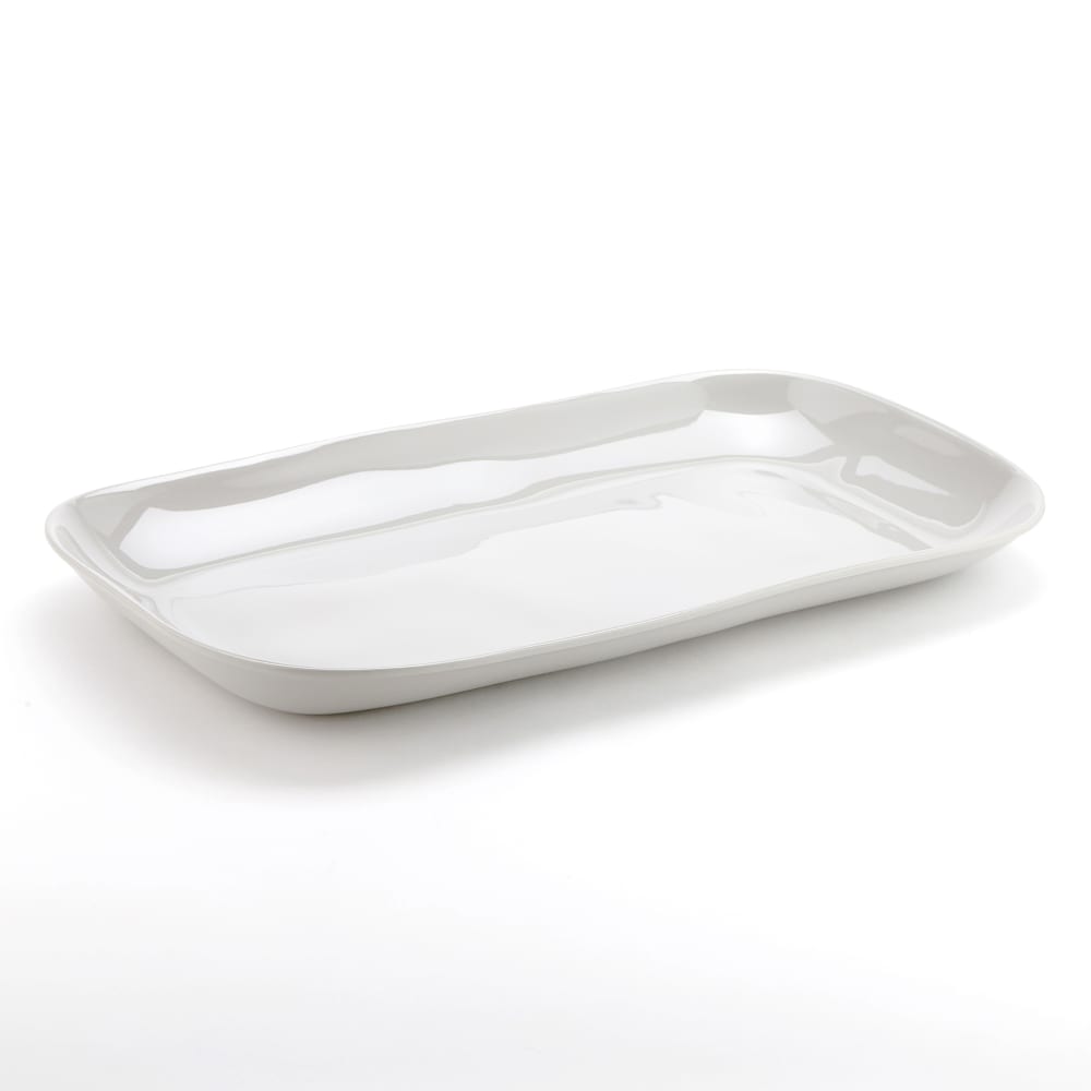 166-CPL21SH 21" x 12 7/8" Rectangular Platter - Melamine, Shadow 