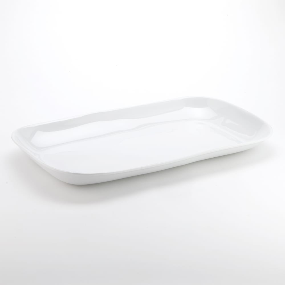 166-CPL21CL 21" x 12 7/8" Rectangular Platter - Melamine, Cloud 