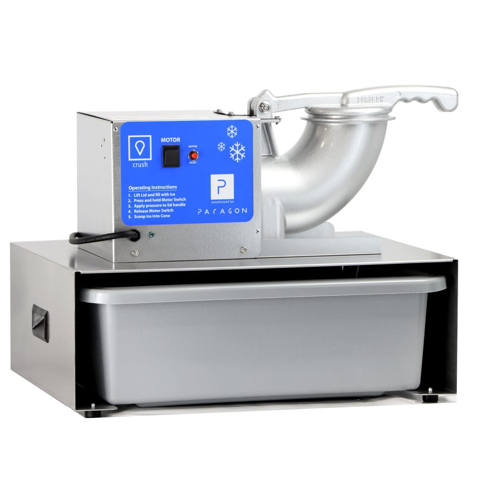 Paragon Snow Cone Machine w/ 500 lb/hr Capacity - Stainless Steel
