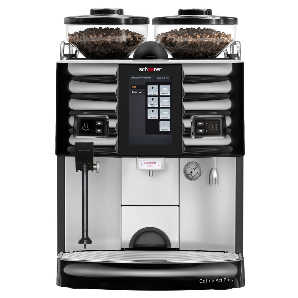 Schaerer COFFEE ART PLUS | TOUCH SCREEN Super Automatic Espresso Machine w/ (1) Group & (2) Hoppers, 208v/1ph