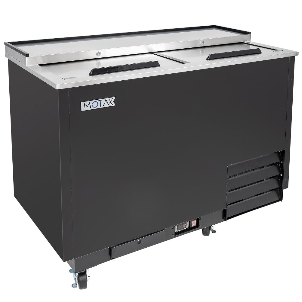 842-MGF49X 2 Section Glass Chiller w/ 240 Mug Capacity - Black, 115v