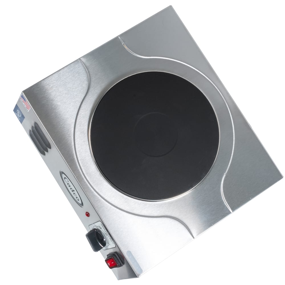  Cadco KR-1 11 1/2 Electric Hotplate w/ (1) Burner & Infinite  Controls, 120v : Home & Kitchen