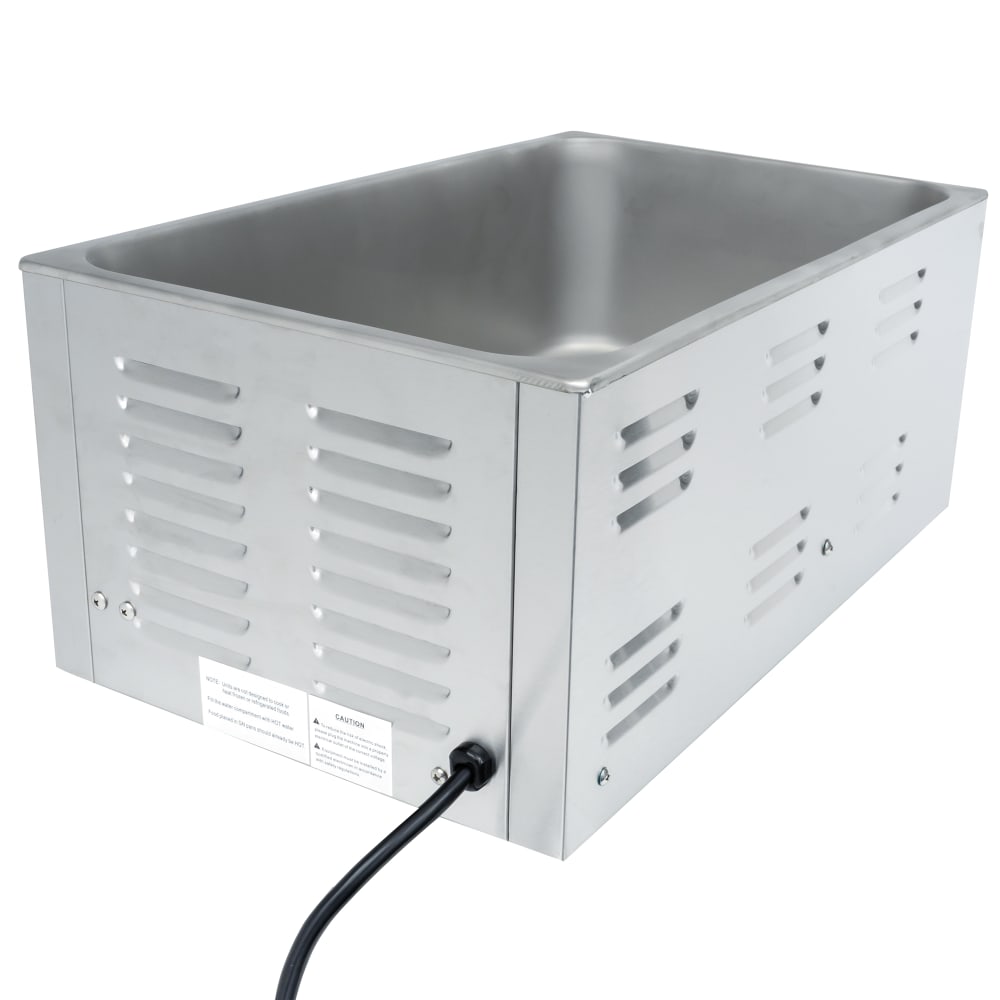 Global Solutions GS1665 Countertop Food Warmer - Wet or Dry w/ (1) Full  Size Pan Well, 120v