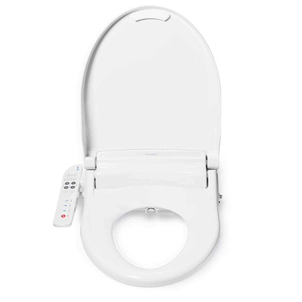 523-BL67EW Electronic Bidet Toilet Seat w/ Side Arm Control - Elongated, White, 120v