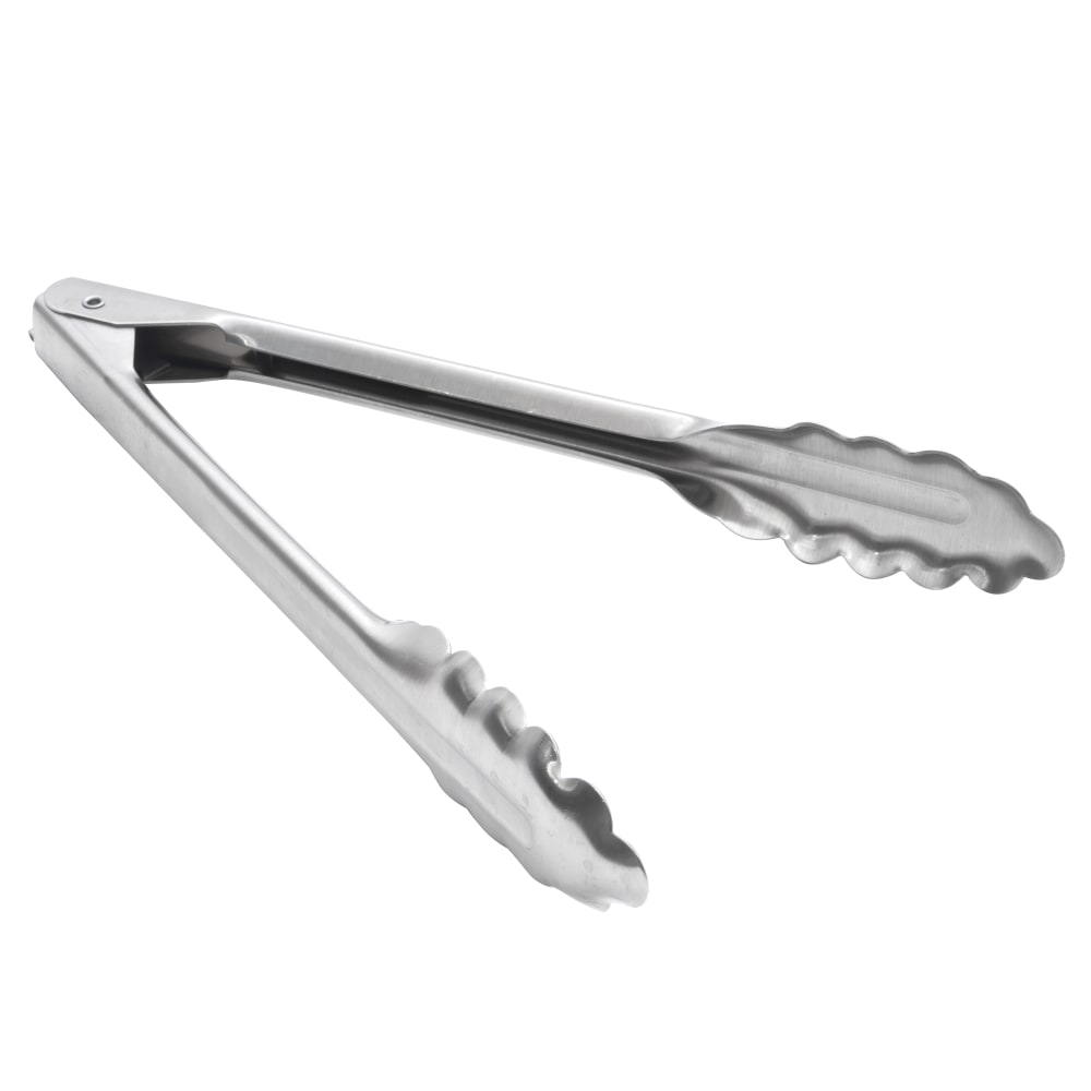 7-Inch Stainless Steel Utility Tong, Heavy Duty Kitchen Tong with Scalloped  Gripping Edge, Serving Tong