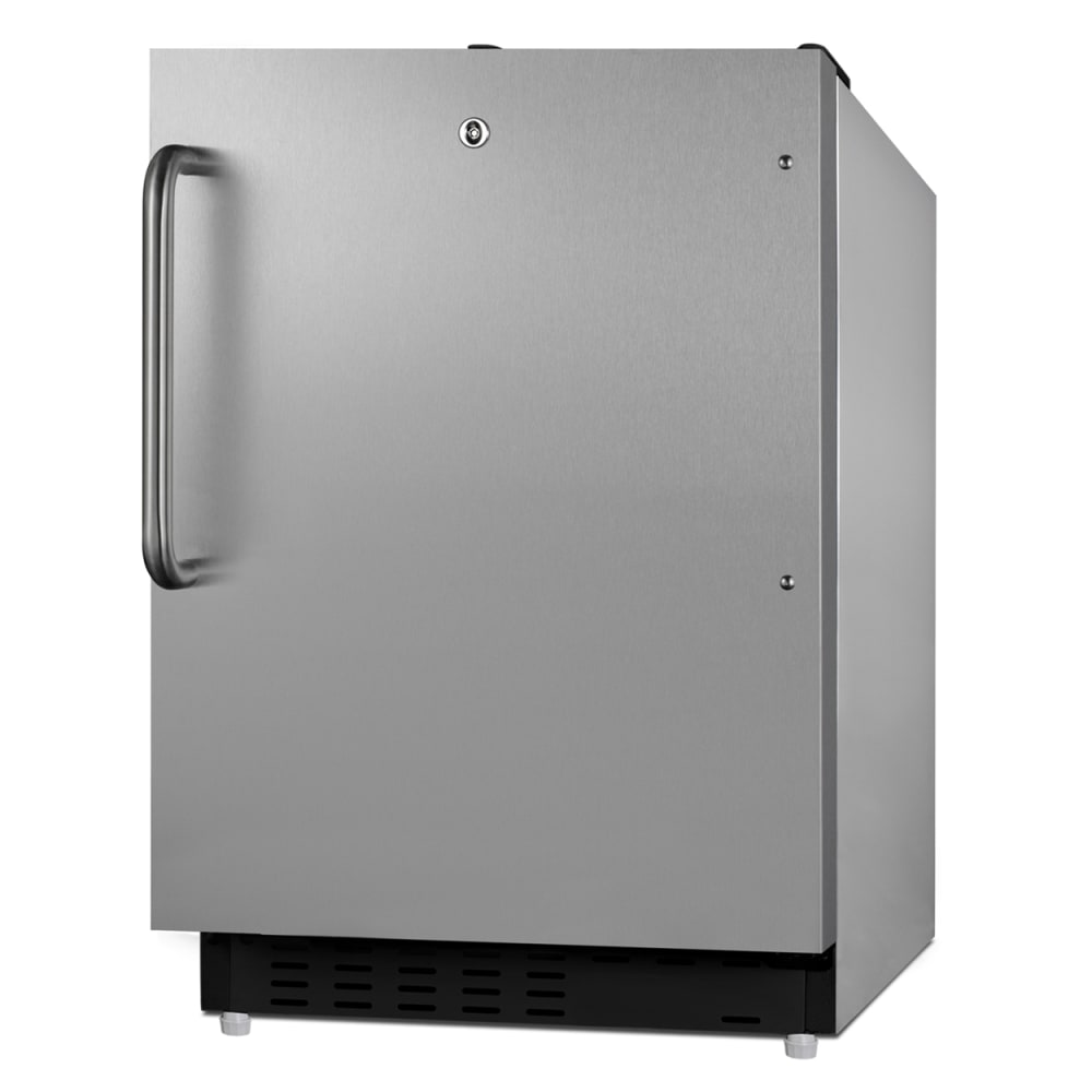162-ALRF49BCSS 2.68 cu ft Undercounter Refrigerator & Freezer w/ Solid Door - Stainless Steel...